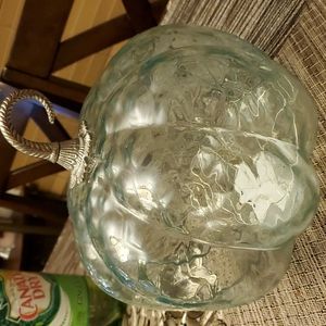 Light up glass pumpkin